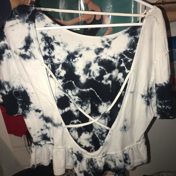 LF tie dye flowy crop top - Picture 2 of 2